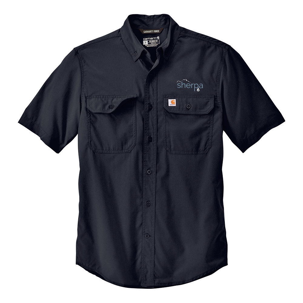 Sherpa 6 Carhartt Force  Solid Short Sleeve Shirt, Men's
