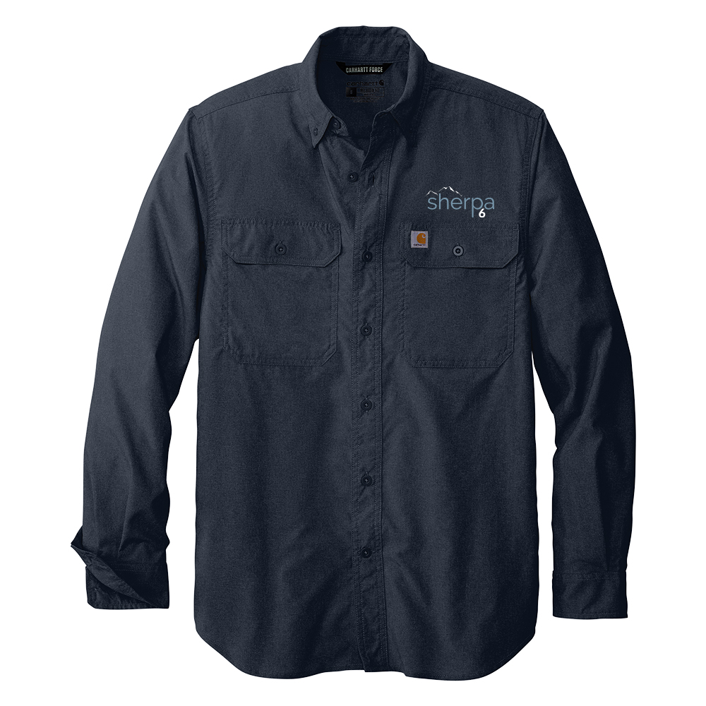 Sherpa 6 Carhartt Force Solid Long Sleeve Shirt, Men's