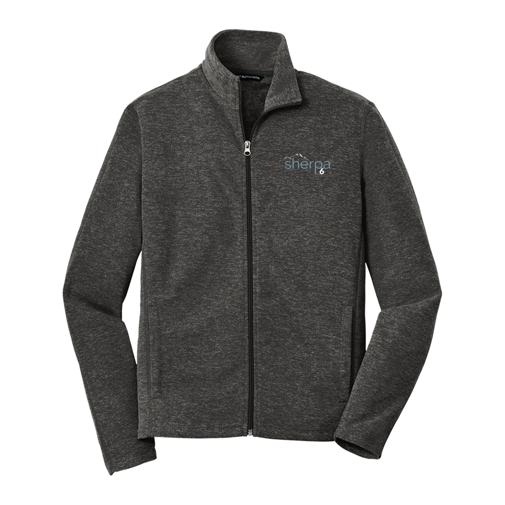 Sherpa 6 Heather Microfleece Full-Zip Jacket- Men's