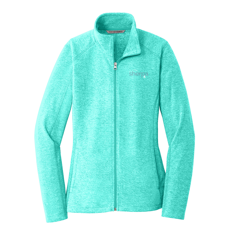 Sherpa 6 Heather Microfleece Full-Zip Jacket- Ladies