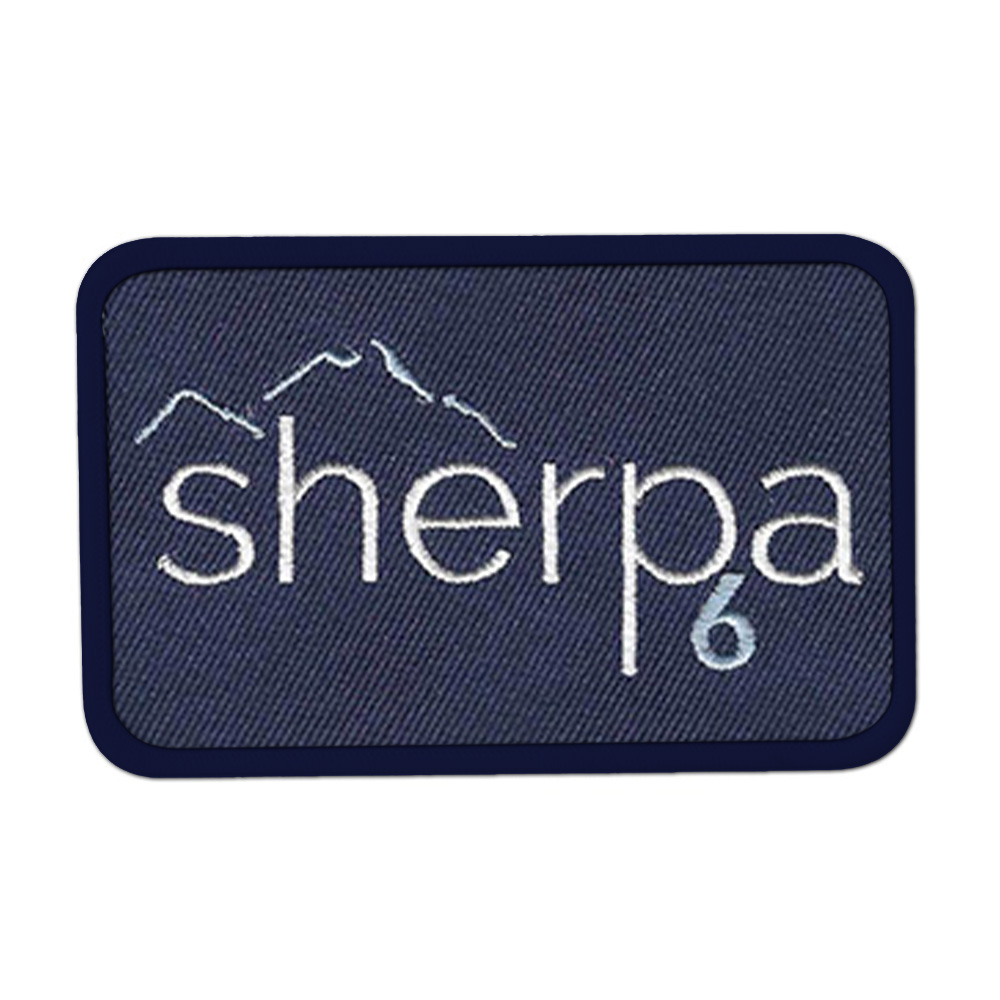3 1/8" X 2 Embroidered Sherpa 6 Patch (1-Side Velcro)
